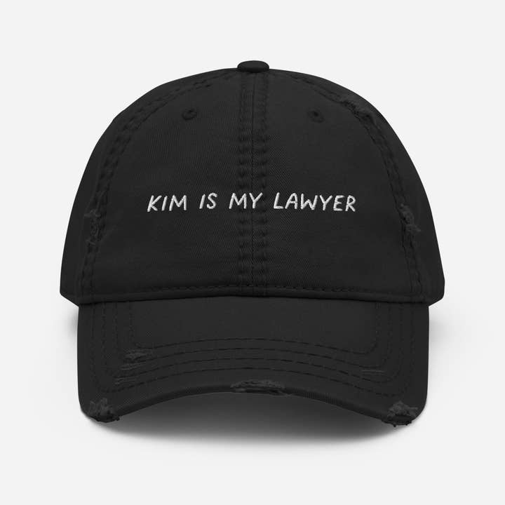 Whiskey & Vine – Engroshandel Baseballkasket - Unisex – Kim er min advokat broderet nødlidende far hat
