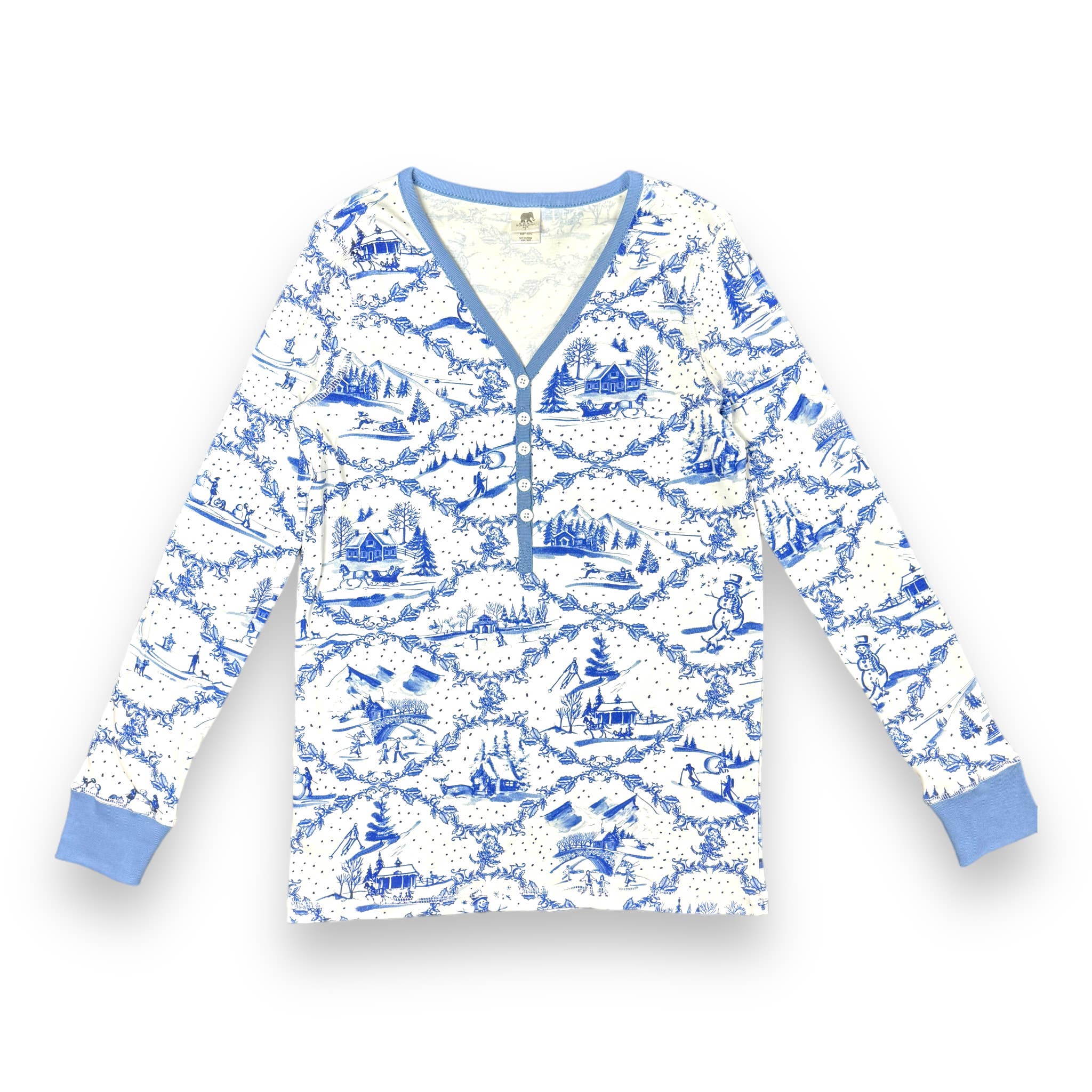 Pink Elephant Brands - Wholesale Sleepwear Set - Women's - Womens Jogger & Henley Pajama Set -  Sleighride2