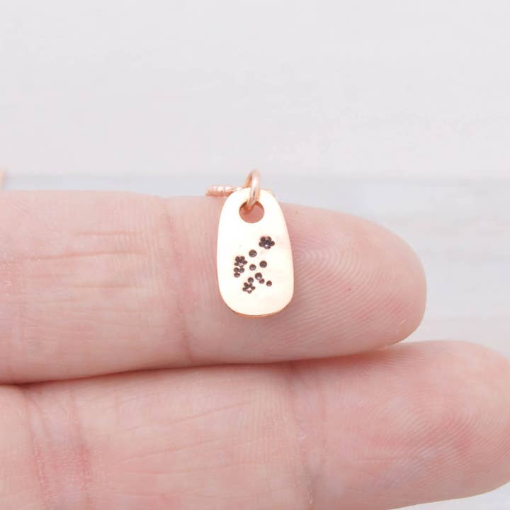 Colar Charm para Senhora | Colar Aquarius Rose Gold Constellation Zodiac por atacado de Simpli Stamped