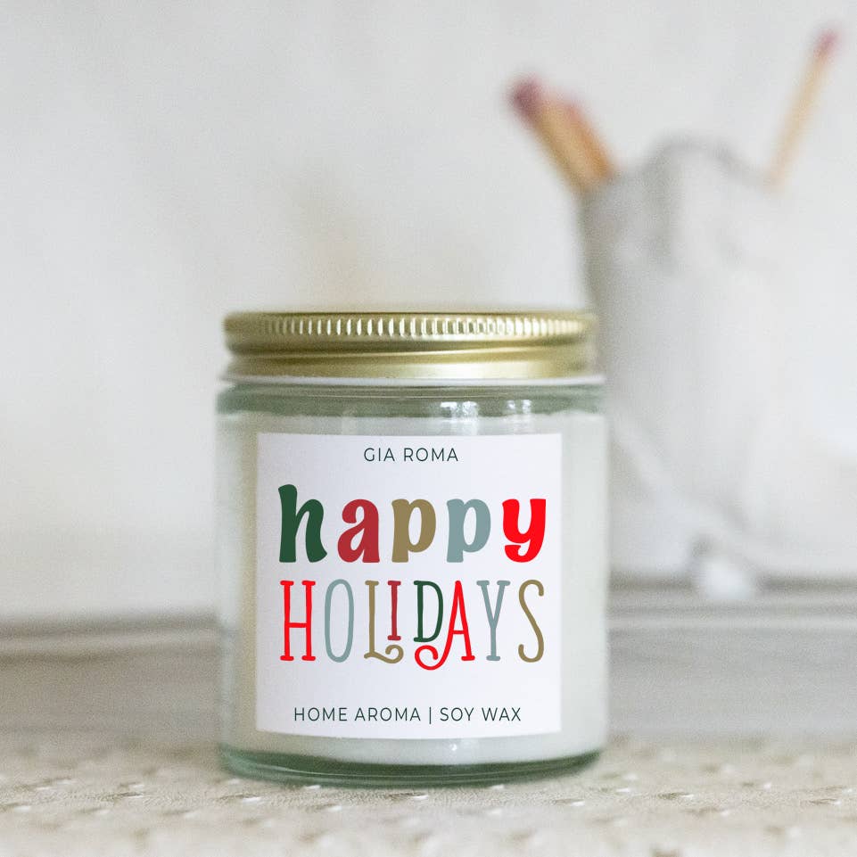 Gia Roma - Wholesale Jar/Filled Candle - Funny Christmas Candle Gifts, Soy Holiday Scented Jar Candle21
