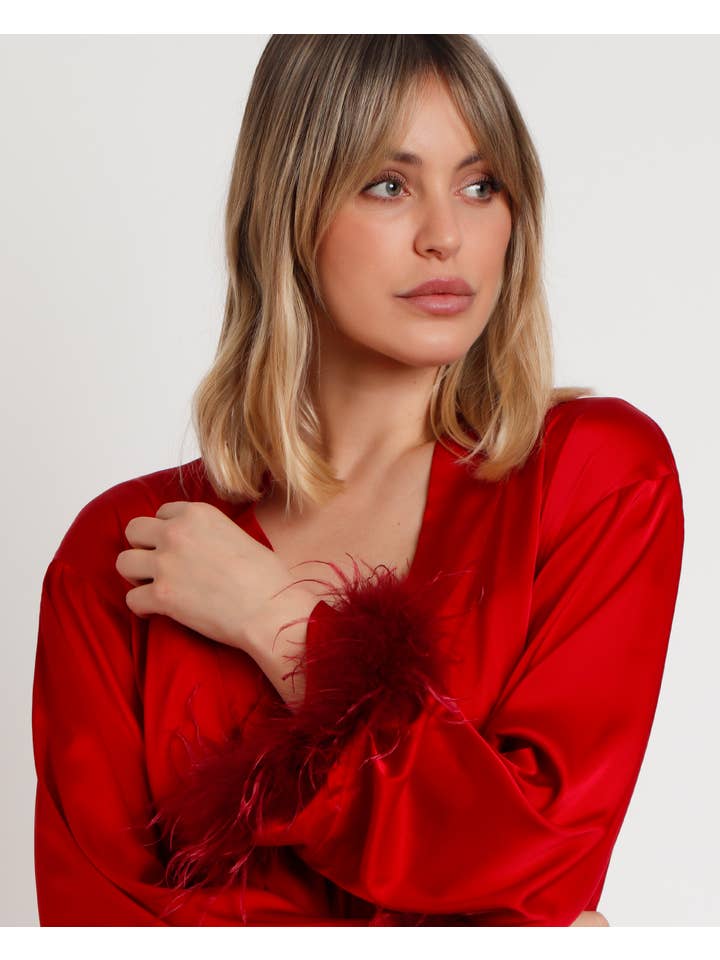 ADMAS - Vendita all'ingrosso Vestaglia - Donna - Accappatoio Natalizio Marabu ADMAS7