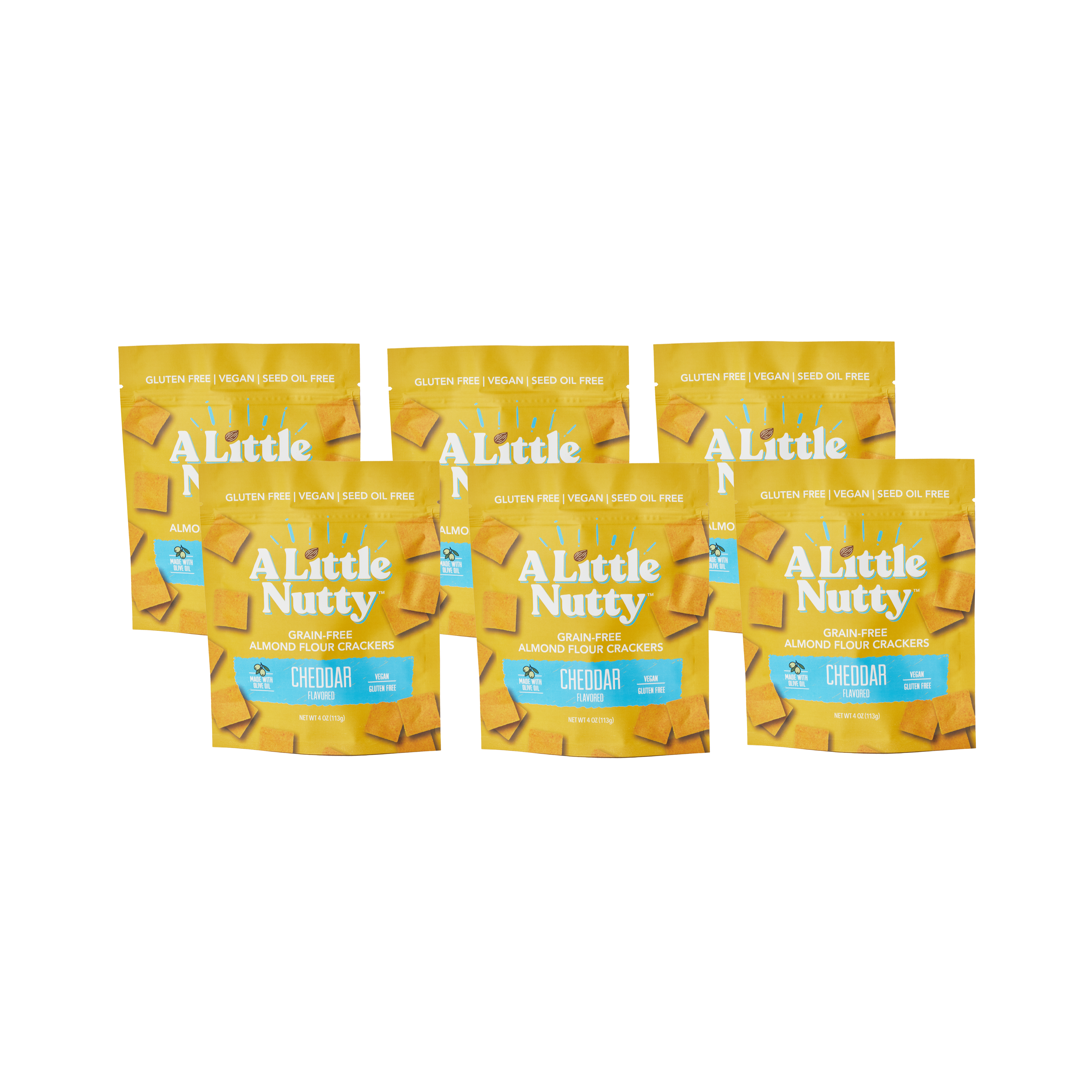 A Little Nutty - Wholesale Crackers - Grain-Free Cheddar Flavored Crackers4