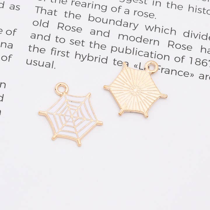 findings4uGem - Wholesale Pendant/Charm Necklace - Gold Filled Enamel Holloween Dainty Charm Pendant, CP215046