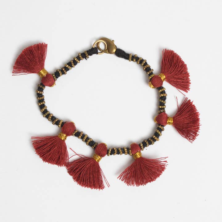Bohemia Design - Wholesale Woven/Braided Bracelet - Kriti Tassel Bracelets