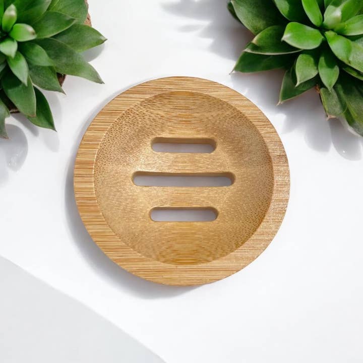 Bamboo Switch - Wholesale Bath soap dish - Bamboo Soap Lift | Circle | Shower Steamer Bestseller