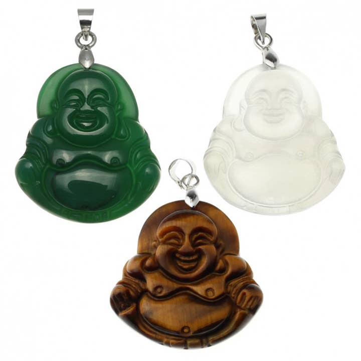 Smiling Buddha Pendant for wholesale by UniArt