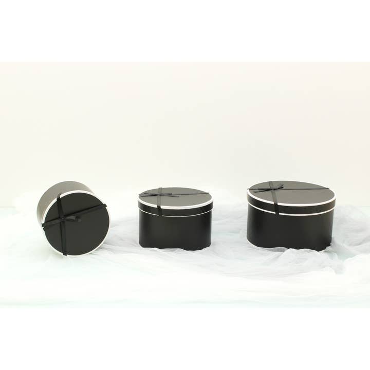 Elegant Design Supply - Wholesale Gift Box - French Inspired Round Flower Gift Box with Ribbon