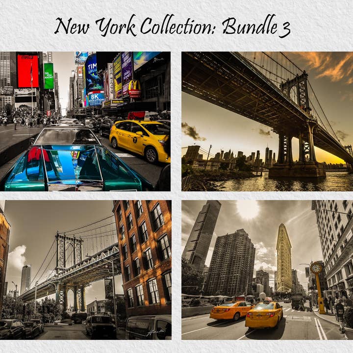 4 st Författare utskriftsduk/plexi Tillverkad i Italien NEW YORK Coll3 för wholesale av Andrea Risi Fine Art Photography