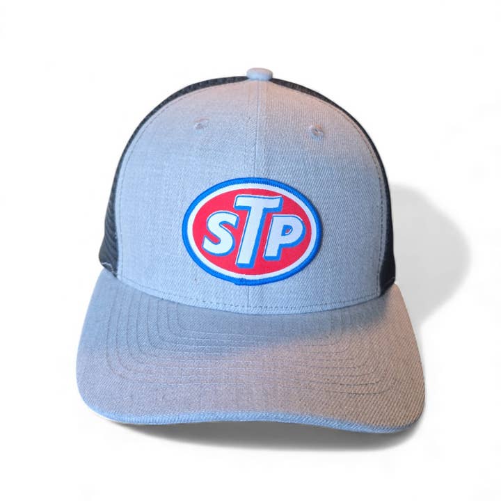 PNW Apparel - Wholesale Trucker Hat - Unisex - Retro Racing STP Oval Patch Trucker Hat4