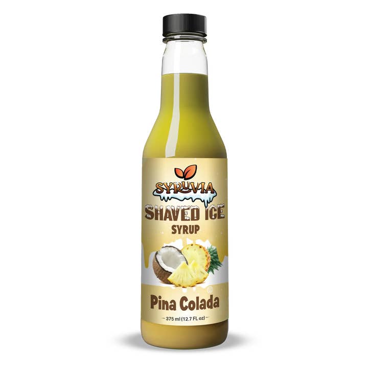 Shaved Ice Pina Colada Syrup for wholesale by Syruvia