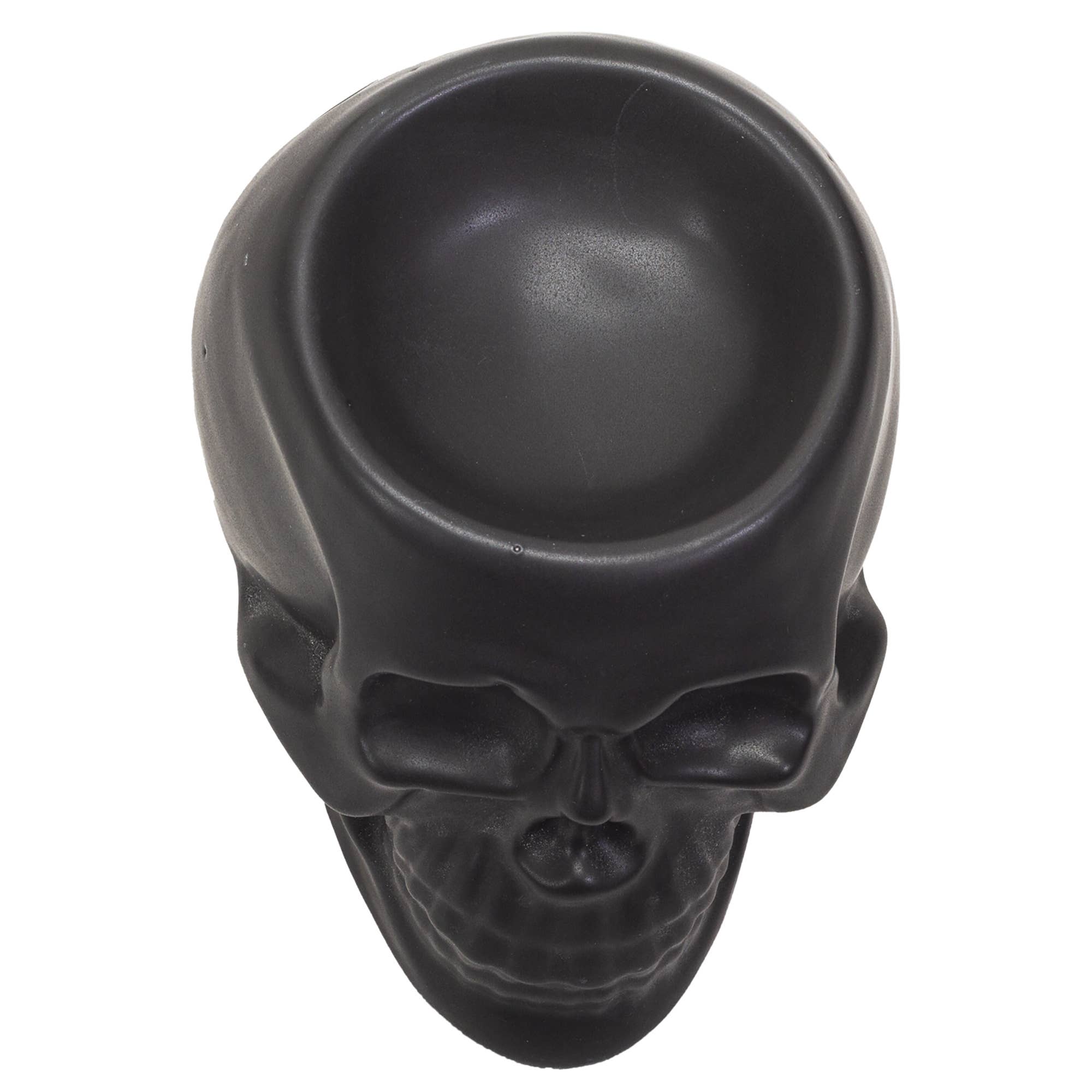 Pacific Trading - Wholesale Oil Warmer - Ceramic Skull Oil Burner Black5