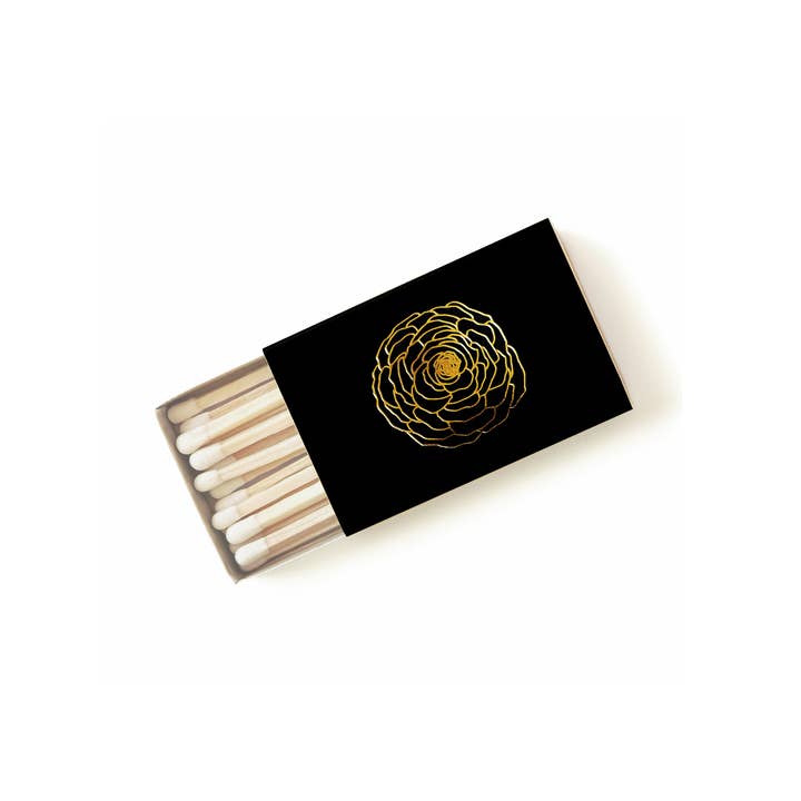 Studio Portmanteau - Wholesale Matches - Ranunculus Flower Matchbox | Floral Match Holder