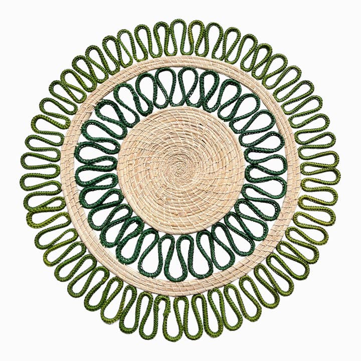 Coro Cora™ - Wholesale Placemat - Magnolia Dos Placemat - Iraca Palm1