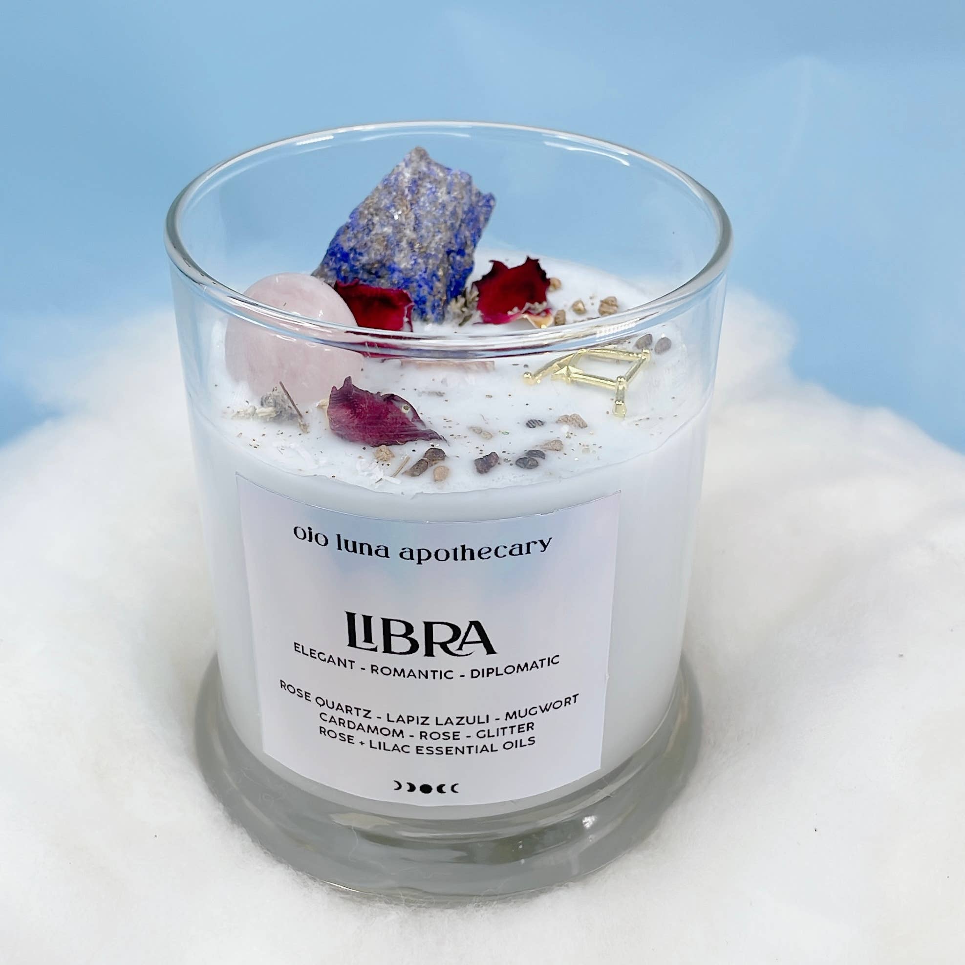 Ojo Luna Apothecary - Wholesale Pot/gevulde kaars - Weegschaal Zodiac kaars3