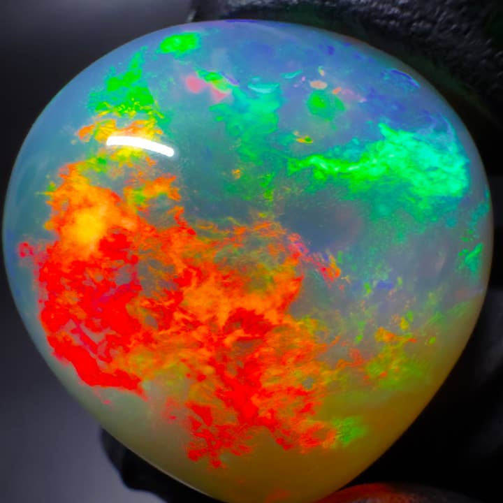 Ethiopia Opal Teardrop Cabochon – 25.55 ct (24.20 × 25) for wholesale by Modeeq Gems