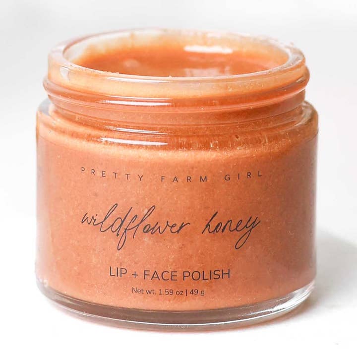 Wildflower Honey Lip & Face Polish for wholesale by Pretty farm girl