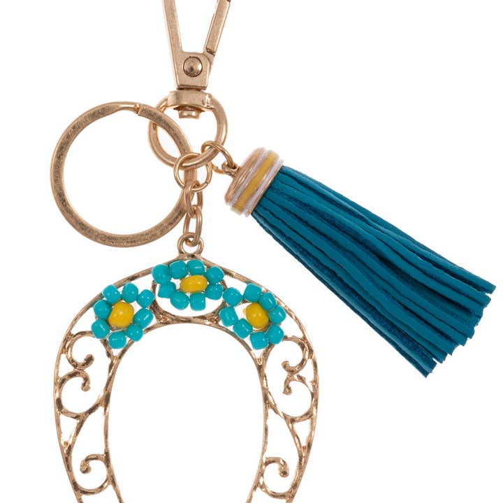 Designature New York - Wholesale Keychain - Women's - Western Horseshoe Beaded Keychain4