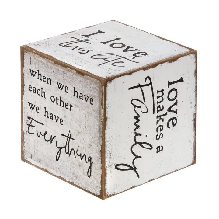 Col House Designs - Wholesale Sign - Family Sentiments Cube0