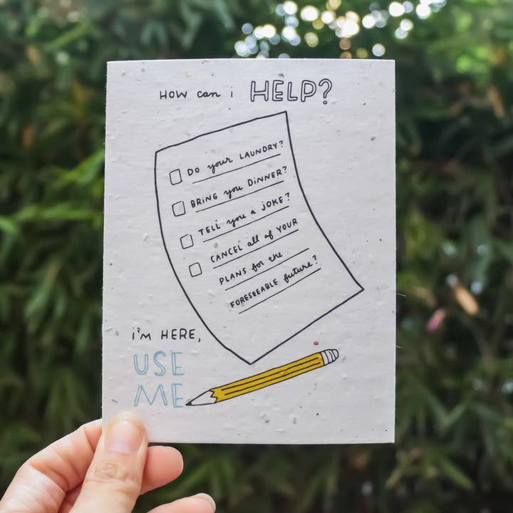 Thoughtful Human – Cartão de saudação diária por atacado – Use-Me (Animar você) Cartão de semente de flores silvestres plantáveis2