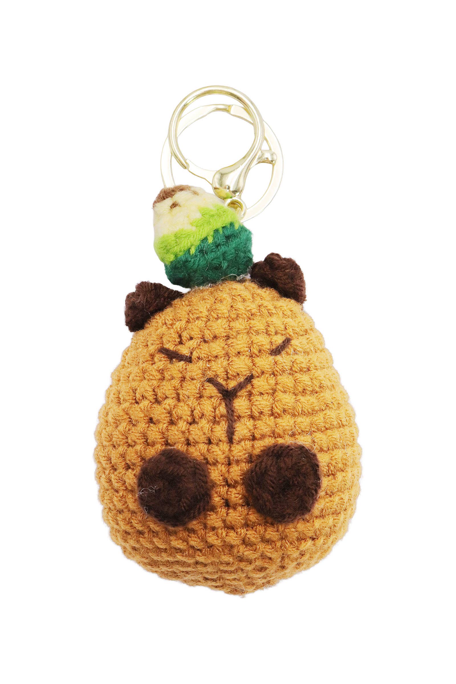 ASSORTED Capybara Fruits And Veggies Crochet Key Chain for wholesale on Faire4
