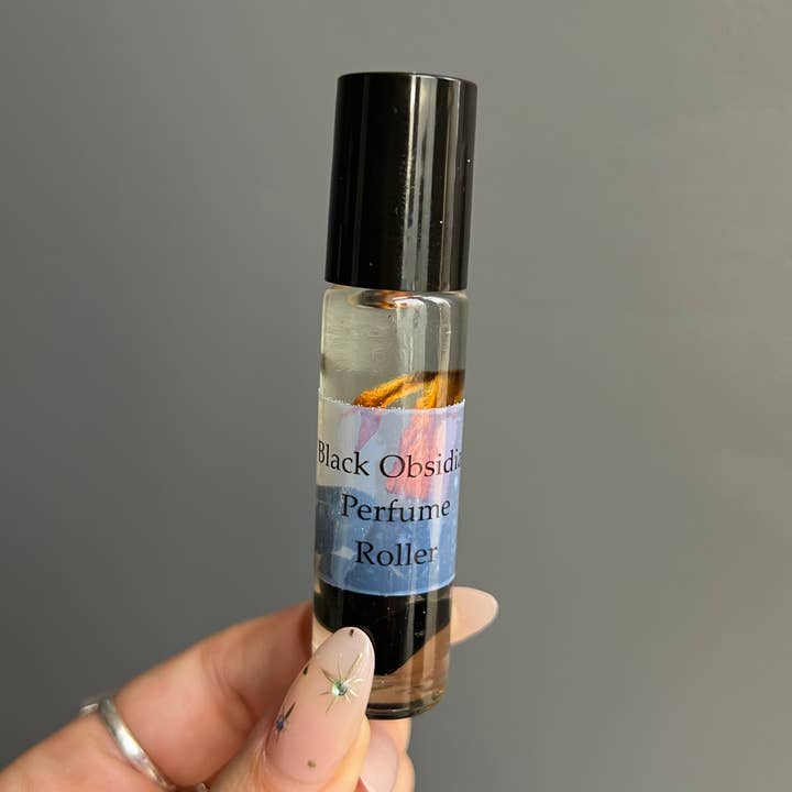 Sapphire & Sage - Wholesale Roll-On Fragrance - Black Obsidian Crystal Perfume Roller0