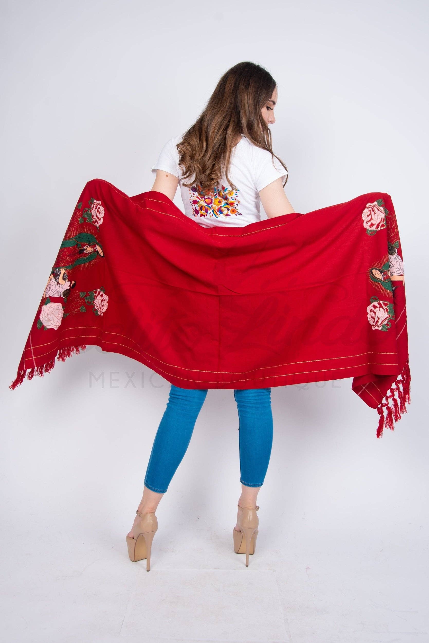Cielito Lindo - Wholesale Wrap - Women's - Our Lady of Guadalupe Shawl1