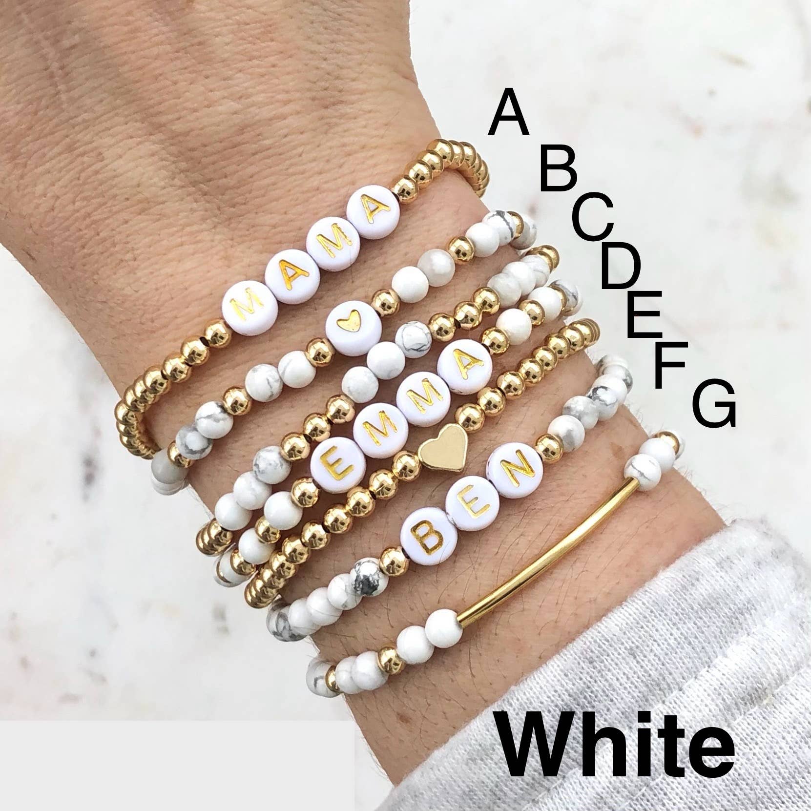 Simply Stated NY – Pulseira de missangas por atacado – Pulseira personalizada de contas com palavras para mulheres9