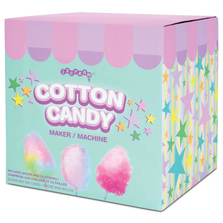 COTTON CANDY MAKER W/50 PRINTED STRAWS for wholesale by Iscream