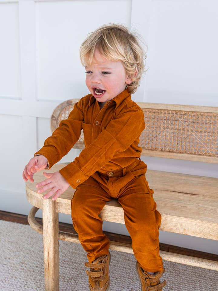 Camisas de pana oxidada de color liso para niños: niños pequeños: preadolescentes para venta al por mayor de Yo Baby