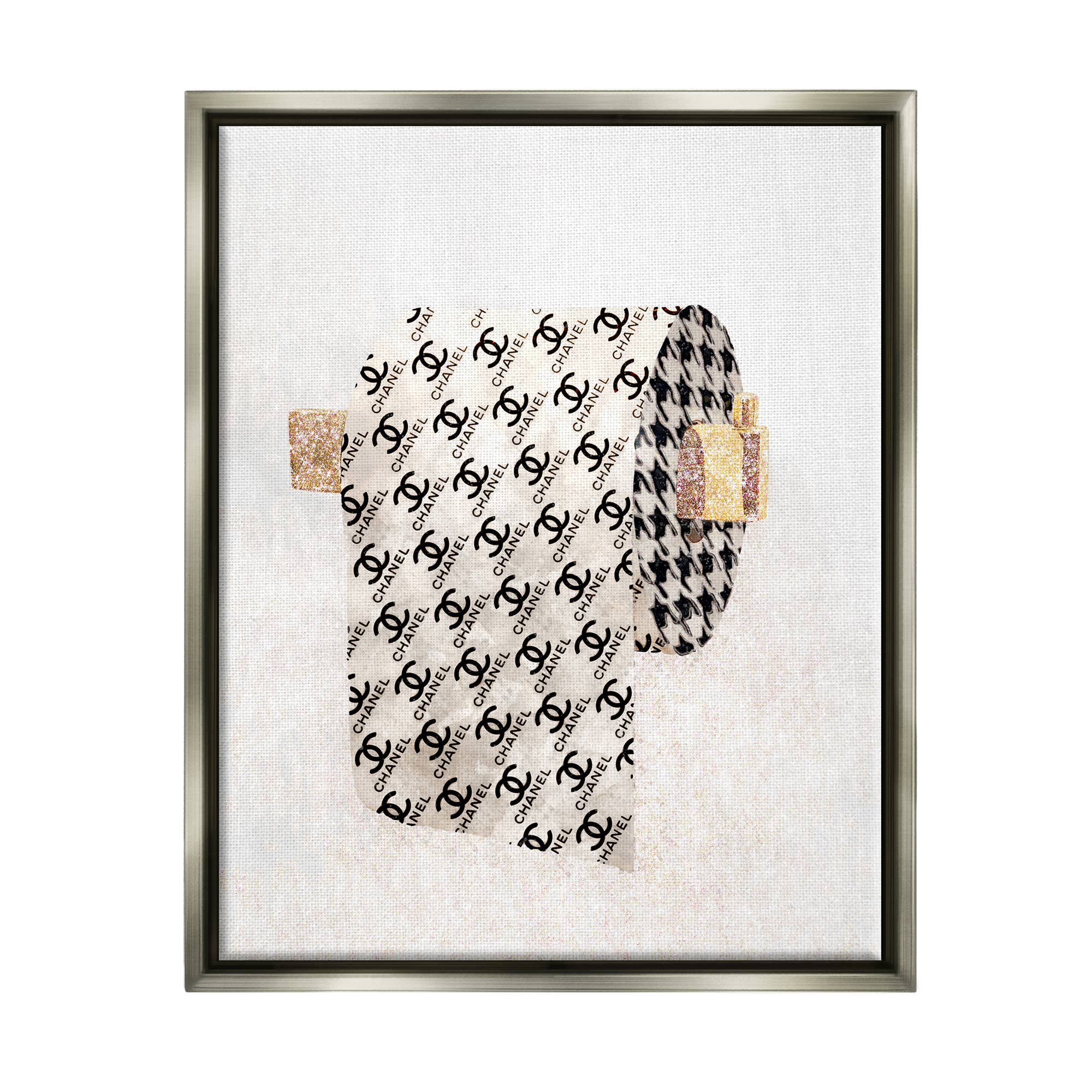 Stupell Industries – Impressão artística por atacado – Detalhe do designer de papel higiênico de moda para a frente flutuante12