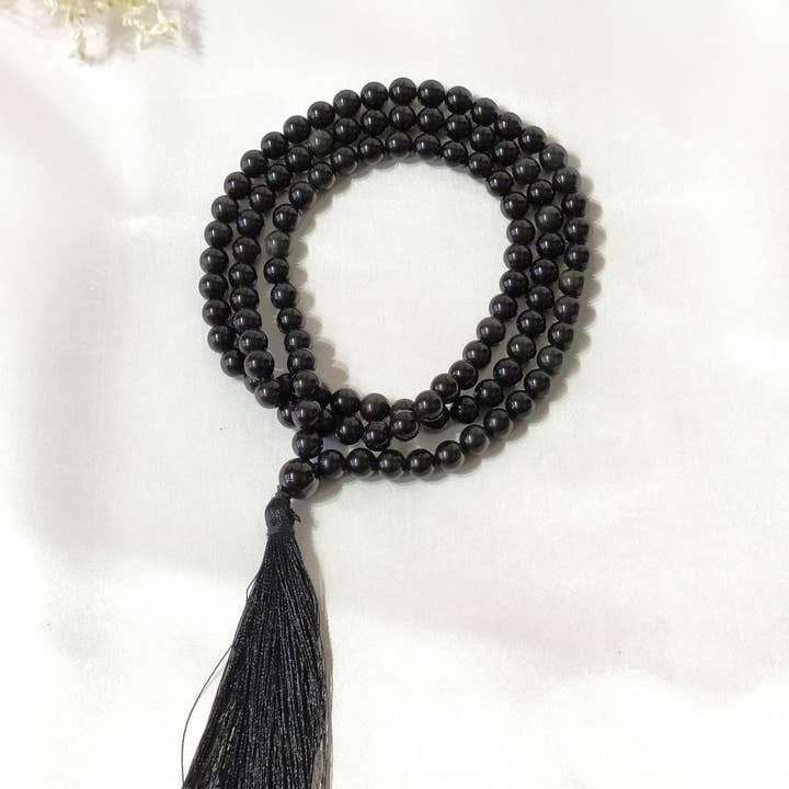 Soothing Crystals - Wholesale Prayer Beads Necklace - Gemstone Mala | Black Tourmaline | 108 Prayer Beads Jap Mala4