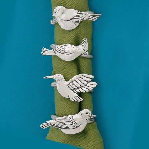 Bird Napkin Ring Set for wholesale by Basic Spirit