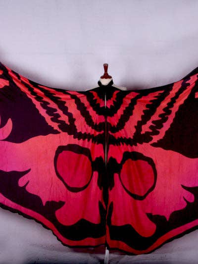 Butterfly Silk ISIS Wings rosa/arancione/nero per la vendita all'ingrosso da parte di Senoritas Tribal Designs