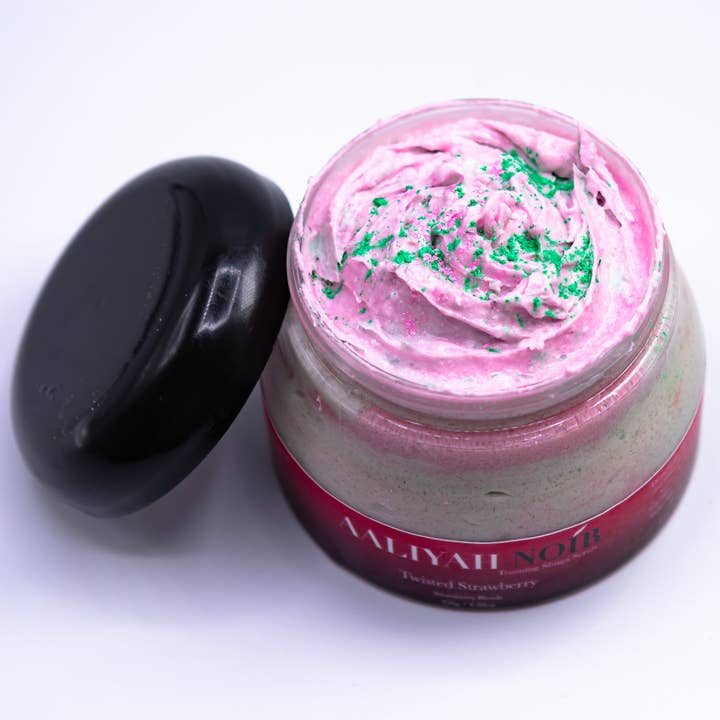 Twisted Strawberry Schäumen Zucker Peeling für den Großhandel von Aaliyah Noir Boutique