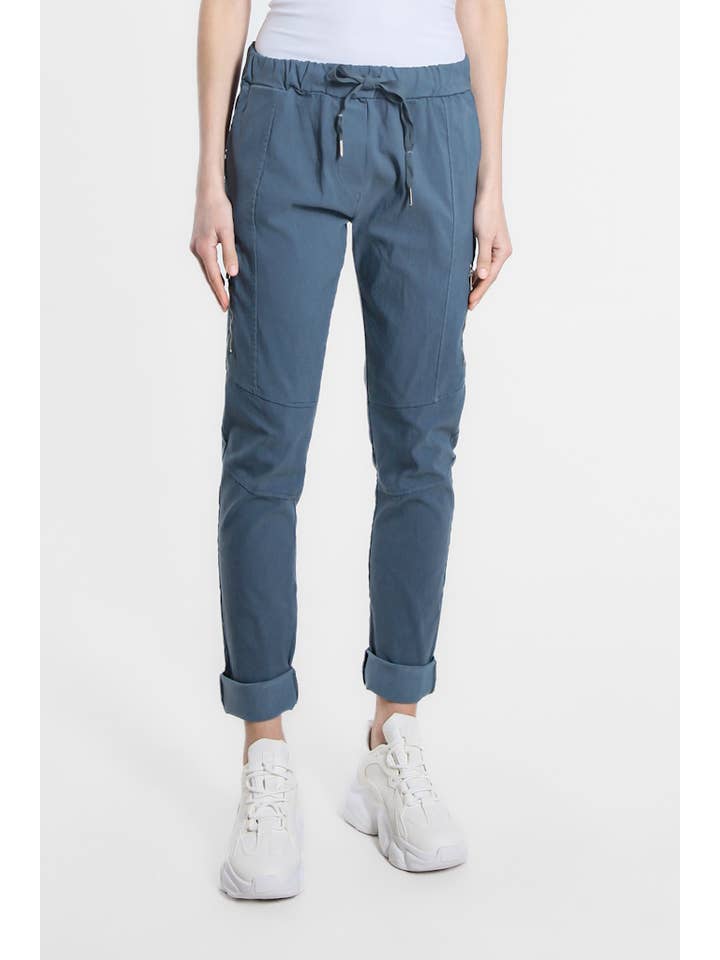 TINA Stephens Italy/Tees By Tina - Wholesale Pants - Women's - Danica Side Zipper Pant (PL155)48