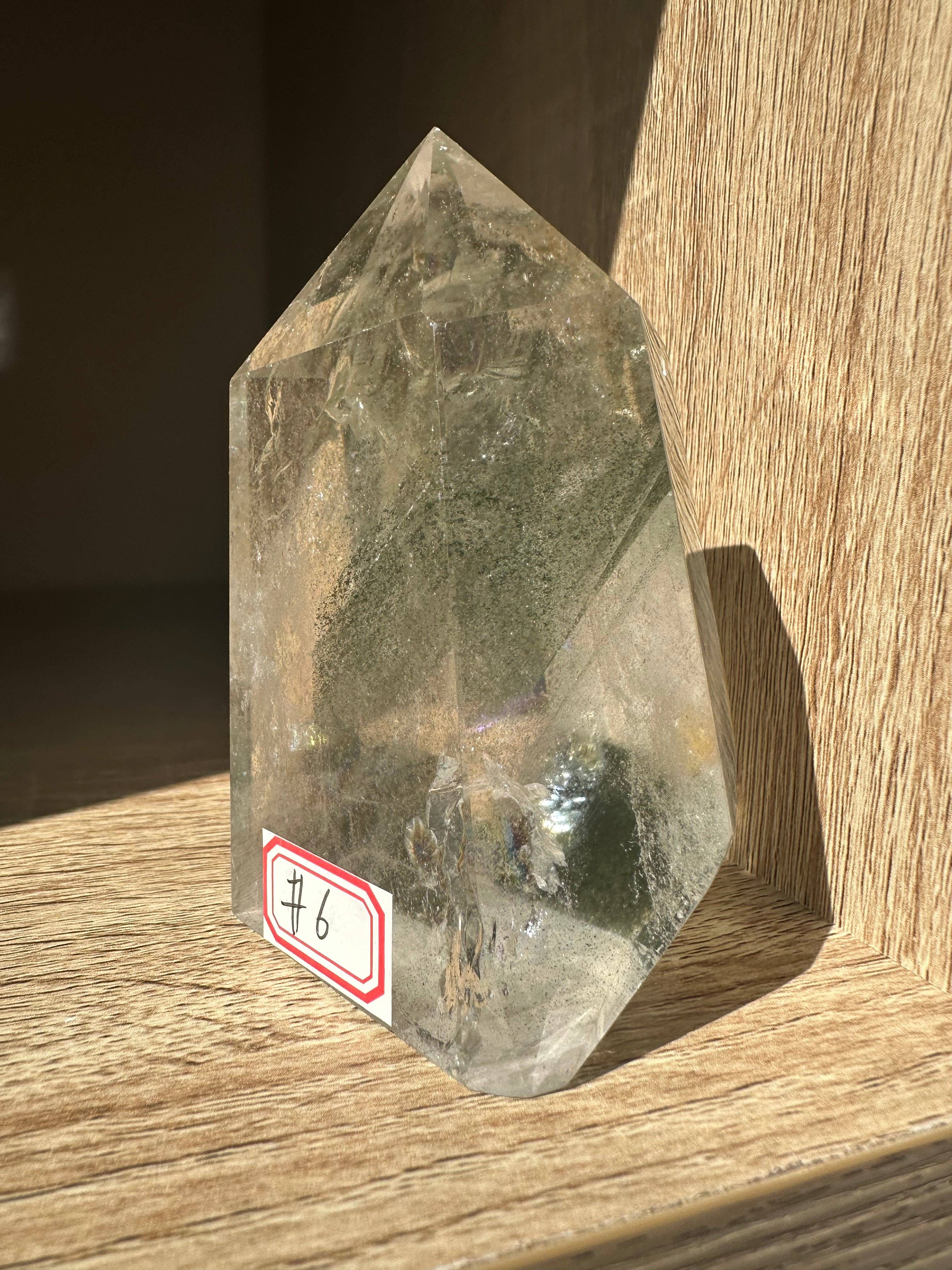 Moon Rituals - Wholesale Spiritual stone/crystal - Rare Natural Garden Quartz tower garden with Rainbow quartz point Lodolite tower Scenic Quartz crystal point green phantom quartz point， Christmas Crystal Gift #61