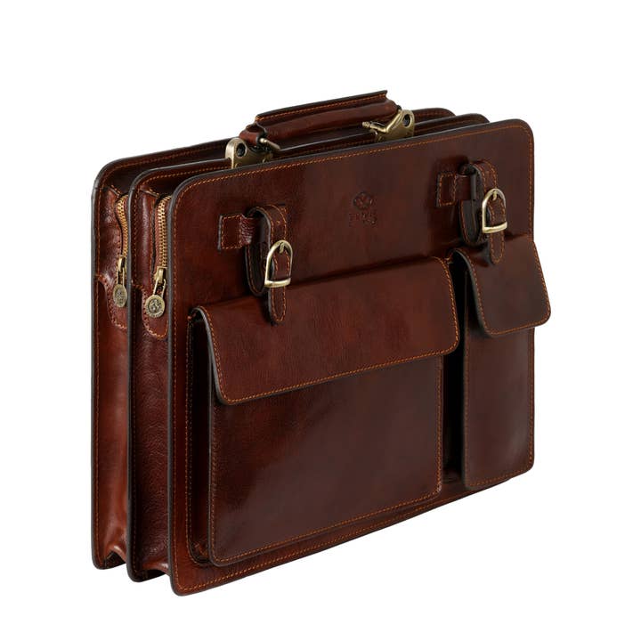 Time Resistance - Wholesale Satchel - Men's - Italian Leather Satchel Bag, Briefcase - The Prophet