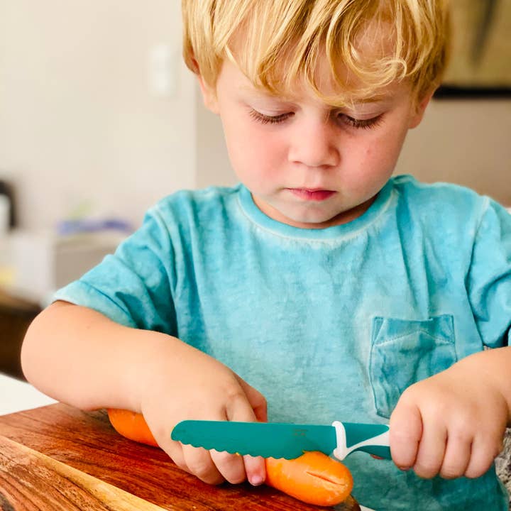 Maighan Distribution – wholesale Kökskniv – Kiddikutter Barnsäker Kniv Grön