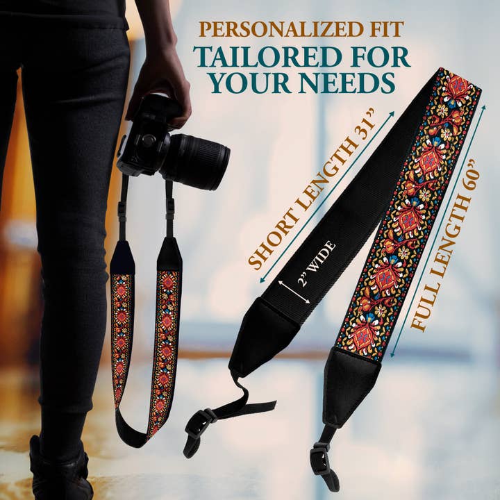 Gradzo - Wholesale Camera Strap - Custom Embroidery Camera Strap - Red Woven Camera Strap 7