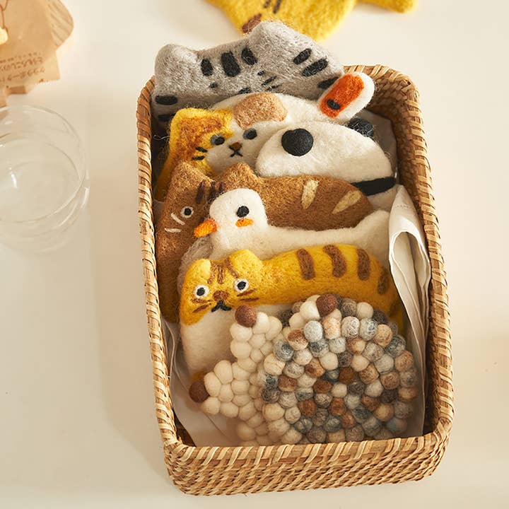 MinoCraft - Wholesale Coasters - Handmade felt coaster with animal patterns14