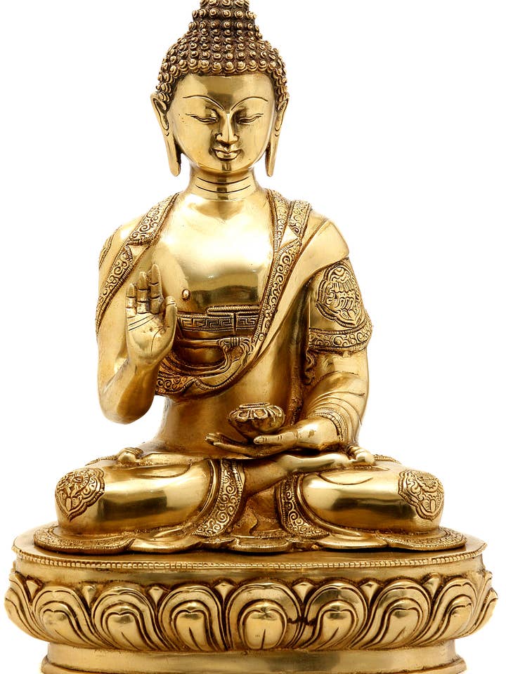 Preaching Buddha | Handmade | Brass Sculpture for wholesale by Exotic India Art