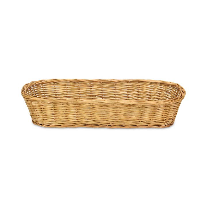 Cheungs Home Decor - Wholesale Food Gift Basket - Panarium Willow Bread Basket - Medium Brown