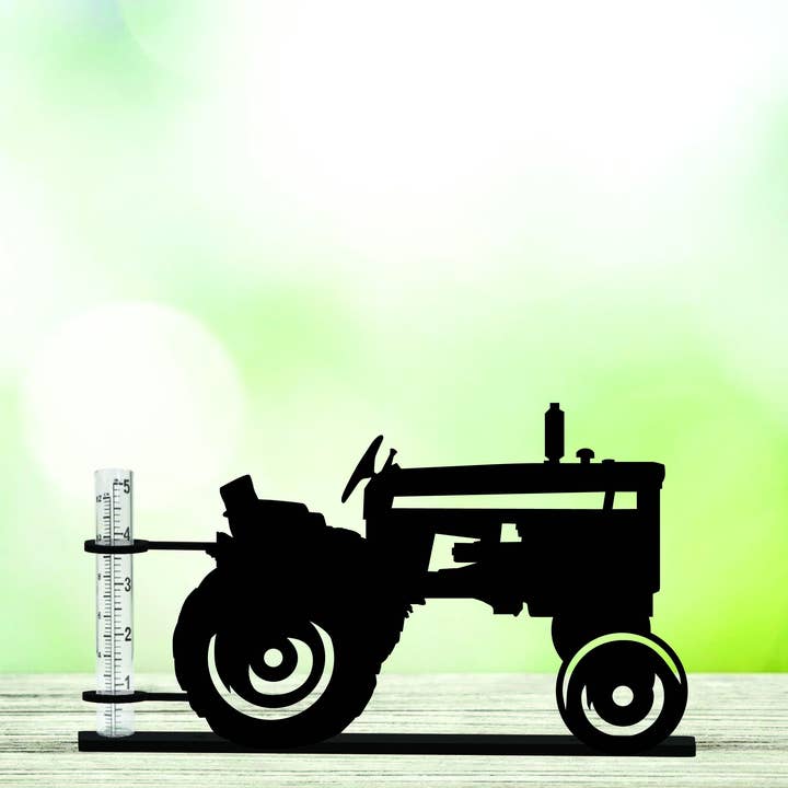 Steel Grace – wholesale Outdoor ornament/decor – Vintage Tractor Rain Gauge