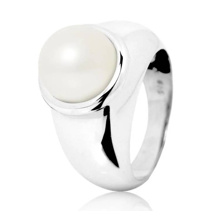 Bague Argent et Perle de Culture pour la vente par Inspirations