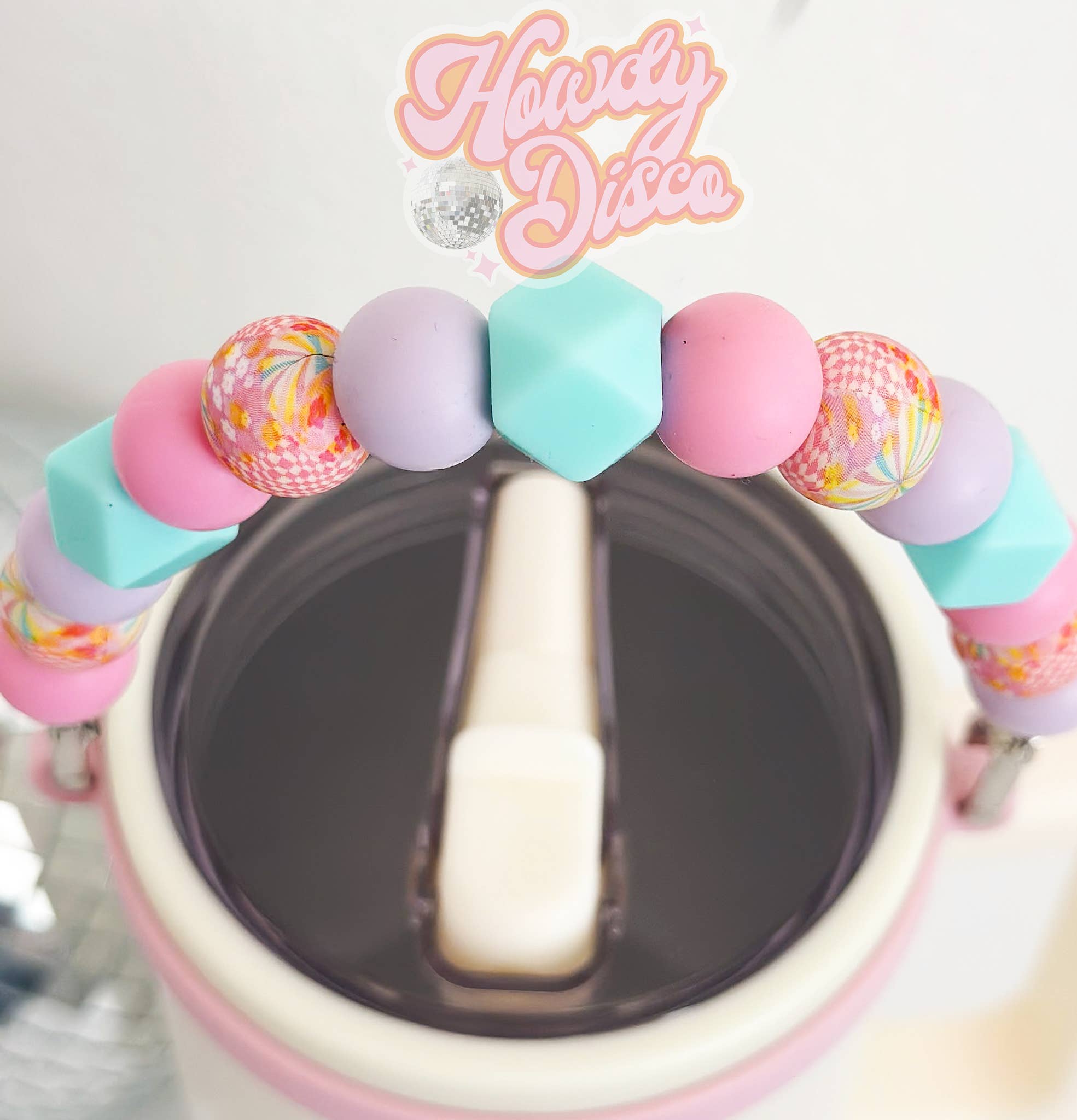 Howdy Disco, LLC – wholesale Drink huggers & koozies – Tumbler Handle- Hippie3