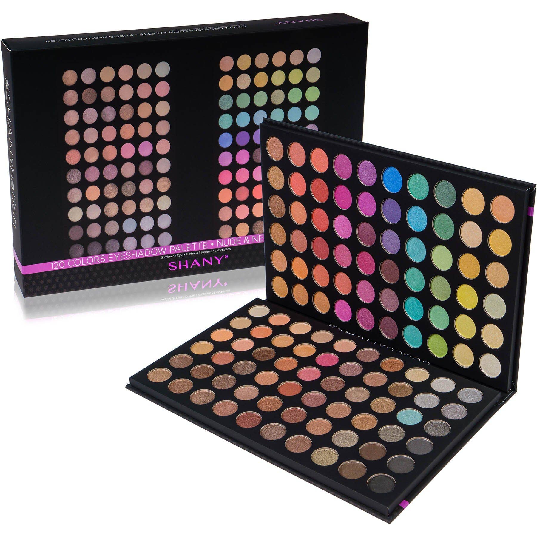 Ultimate Fusion - 120 Color Eye shadow Palette Natural Nude and Neon Combination for wholesale on Faire1