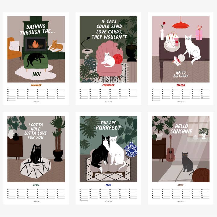 typealive - Wholesale Calendar - Wall calendar/Petisfaction “Cats”5