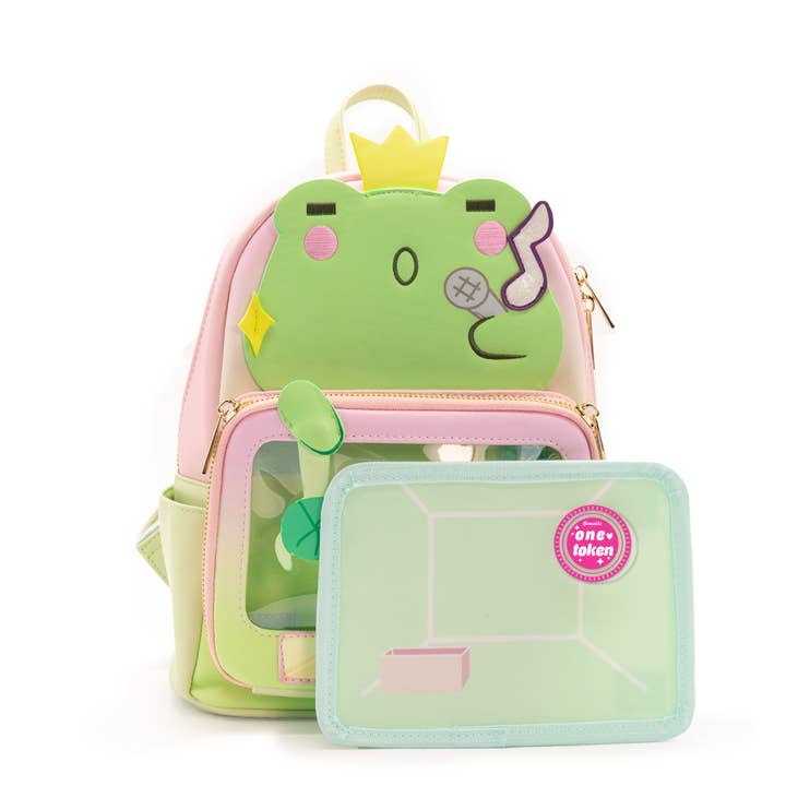 Bewaltz - Wholesale Backpack - Kids - Claw Machine Pin Collector Backpack - Singing Frog