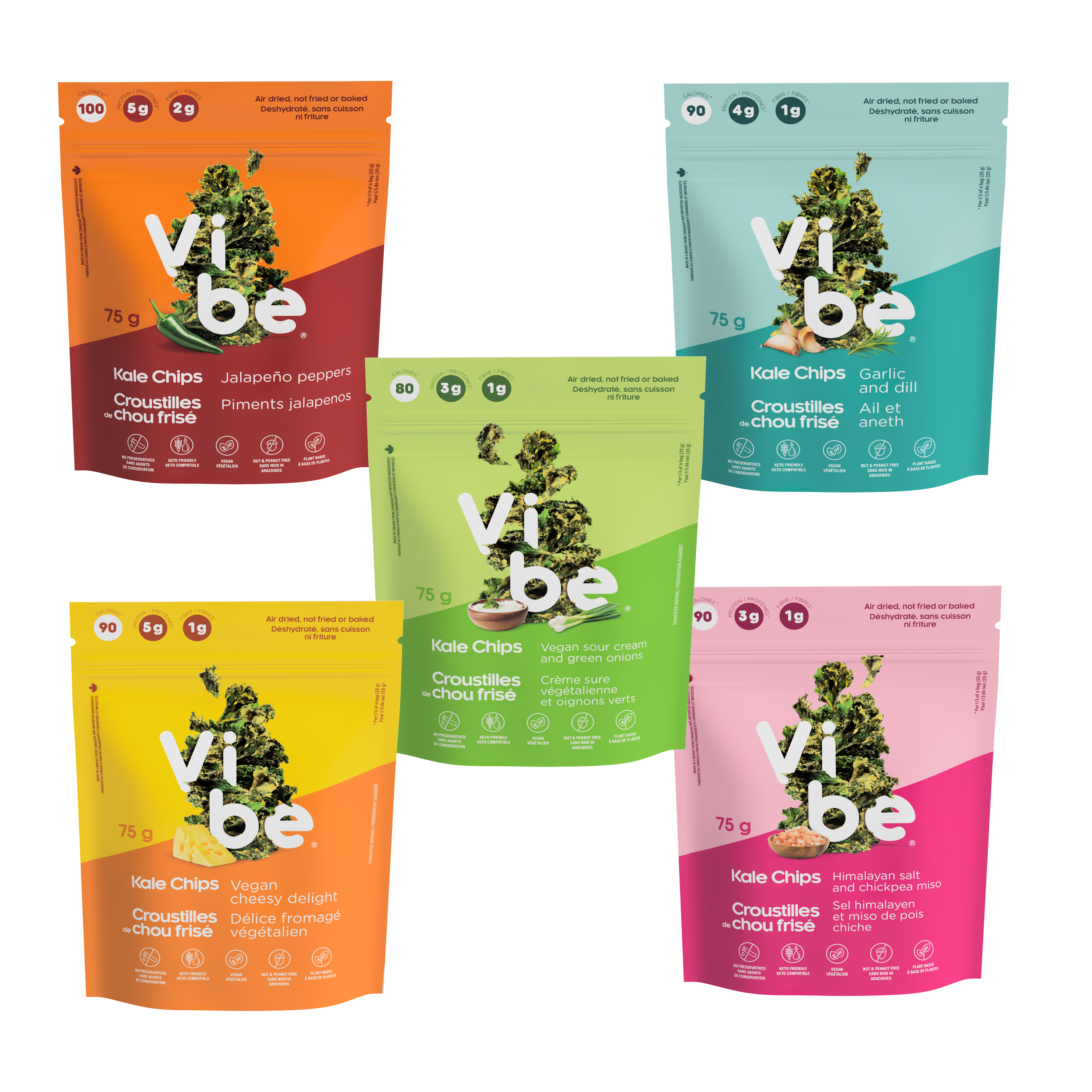 Vibe Foods - Wholesale Chips - Vibe Vegan Cheese Kale Chips3