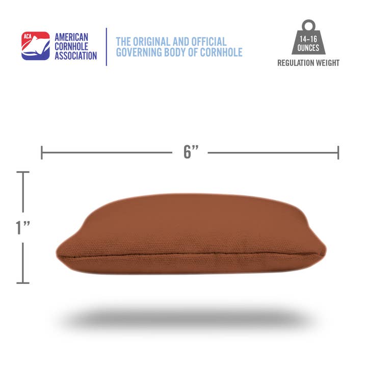 American Cornhole Association - Wholesale Cornhole - Brown Daily 66x Cornhole Bags3